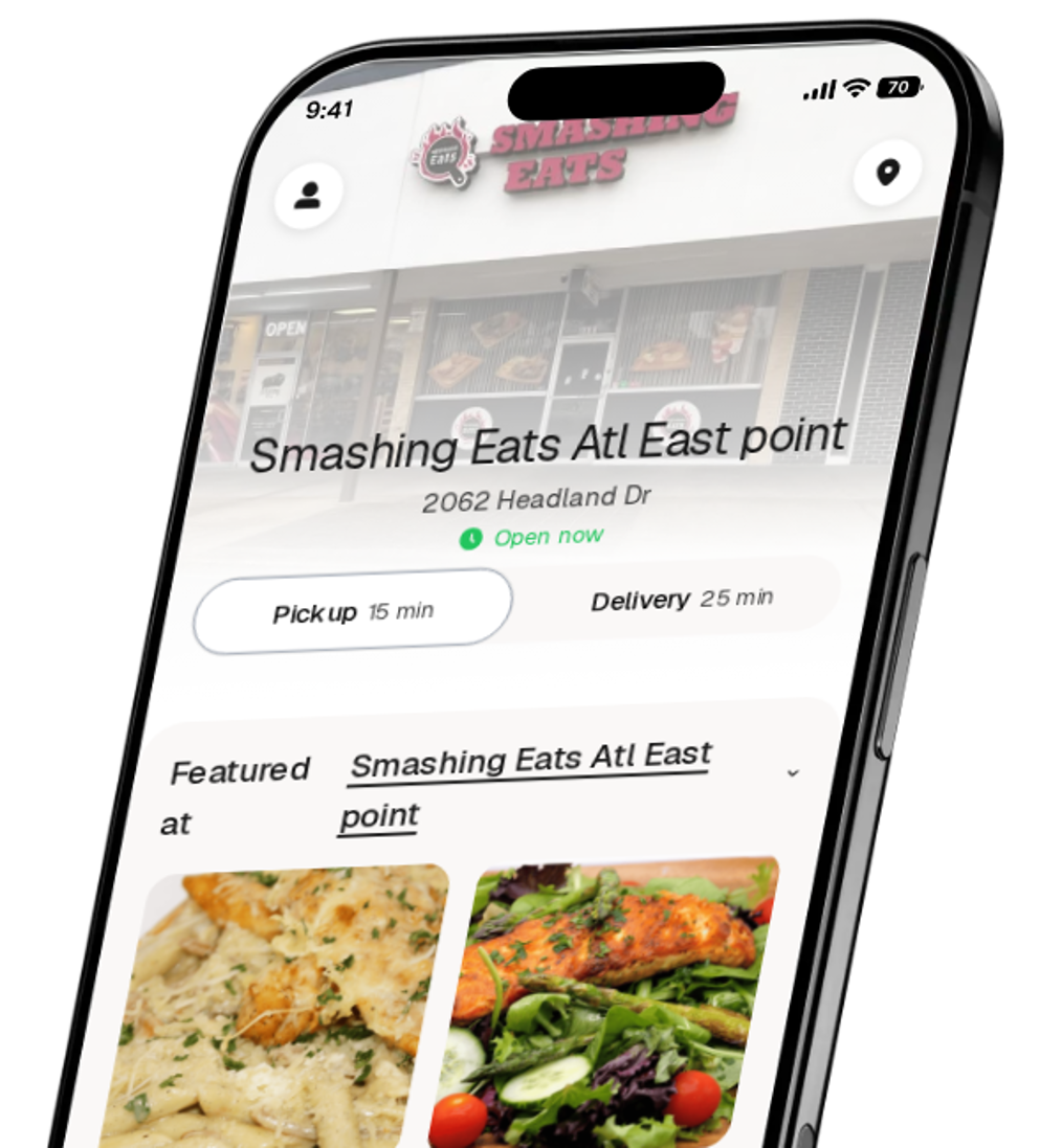 Smashing Eats Atl East point app preview